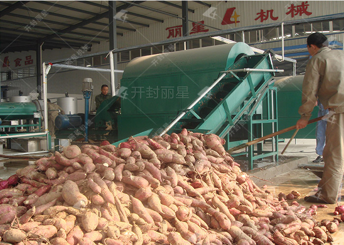 芭蕉芋淀粉提取設備的生產過程是什么？